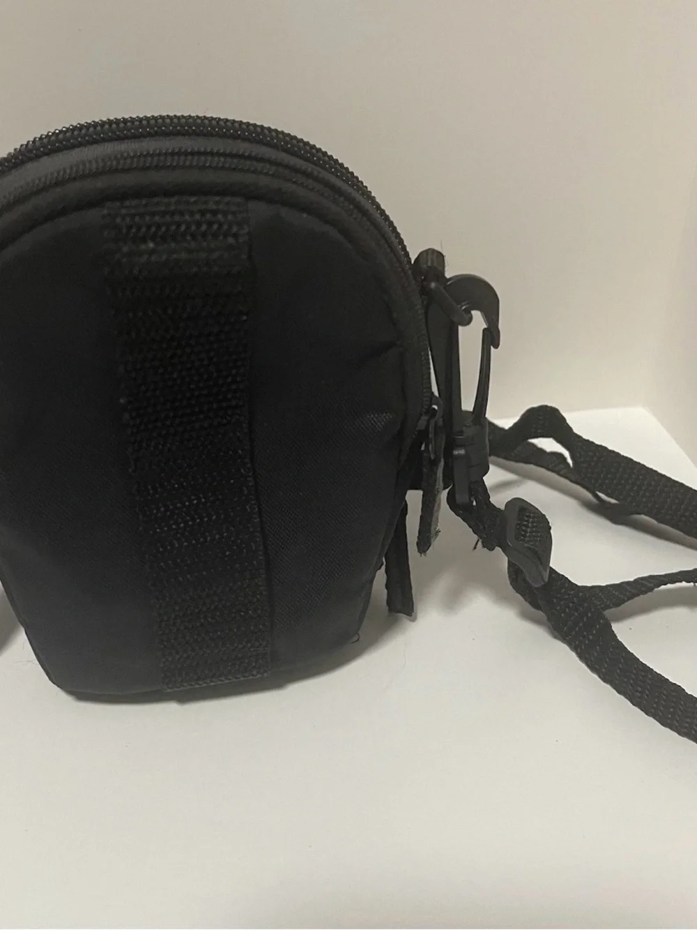 Case Logic Camera Case Padded Black And Blue W/ Belt Loop & Strap 3 Zip Pouch